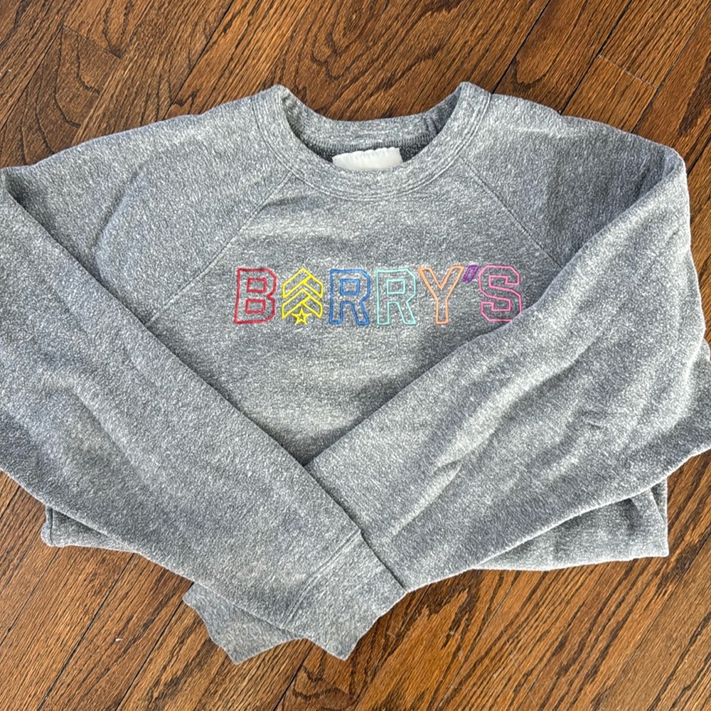 Barry’s Bootcamp Rainbow Pride Grey Sweatshirt